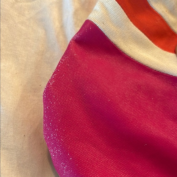 Tory Burch Vibrant Pink and Orange Bucket Bag - Picture 2 of 4